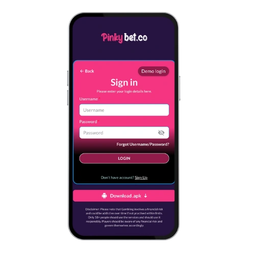 Pinkybet Casino login